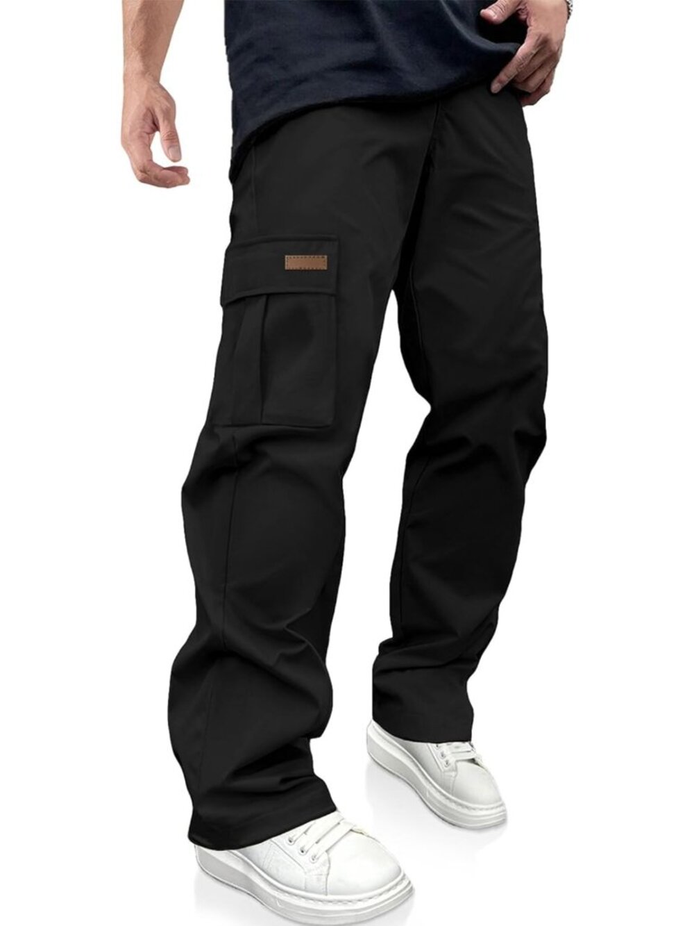 Men's Casual Cargo Pants - Versatile Workout & Hiking Sweatpants with Multi